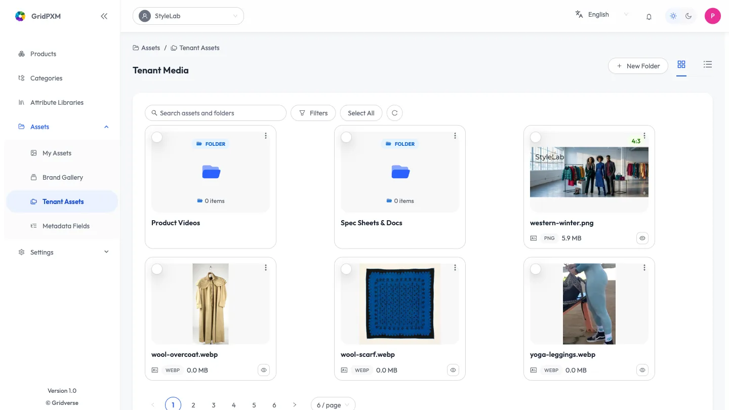 Every asset, in one library